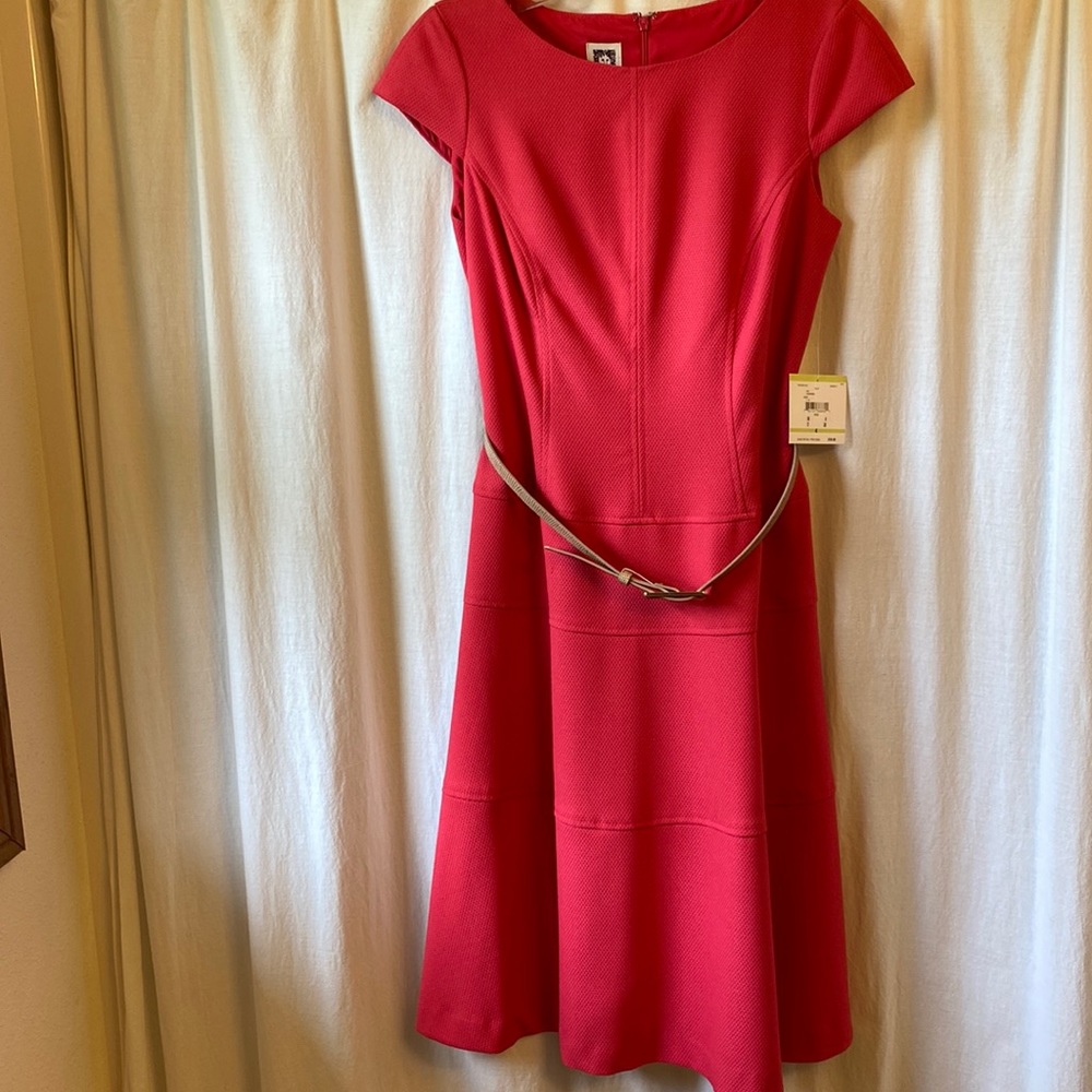 NWT! Anne Klein belted dress size 4